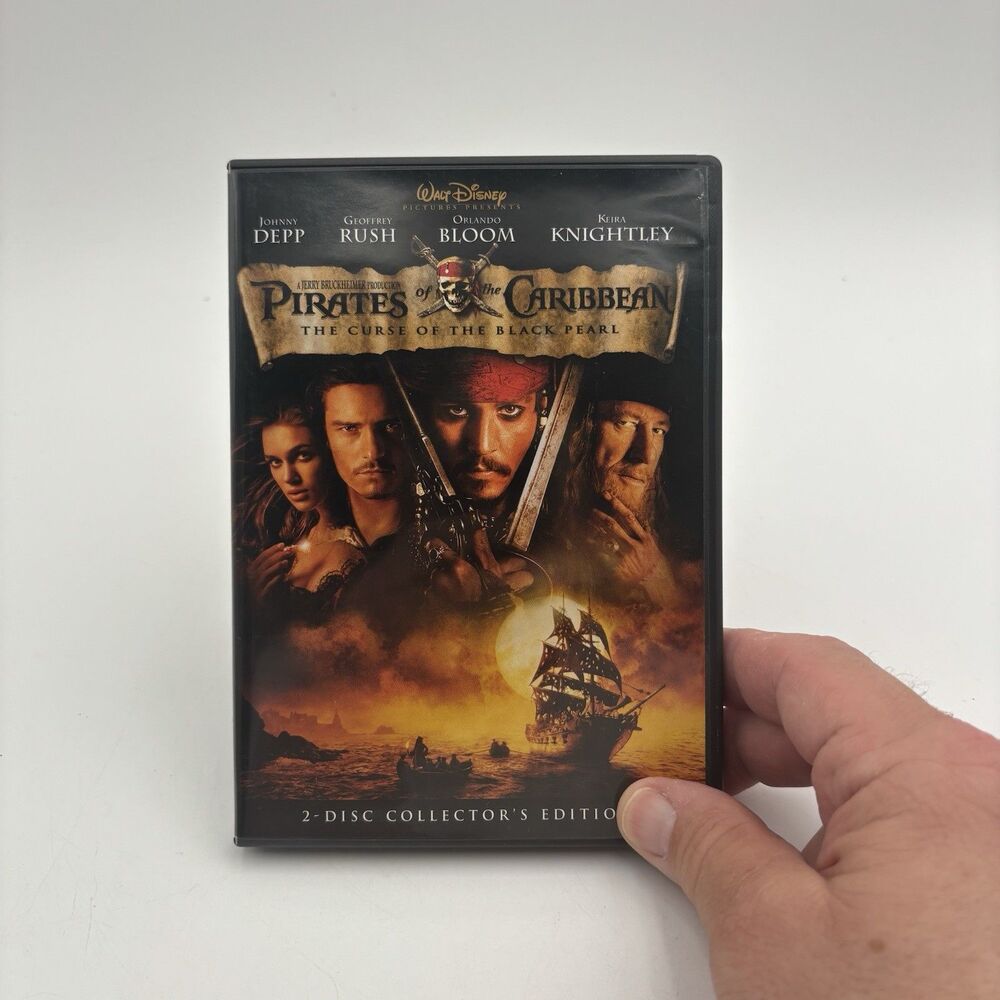 Disney Pirates Caribbean Curse Black Pearl DVD 2-Disc Collectors Edition Depp